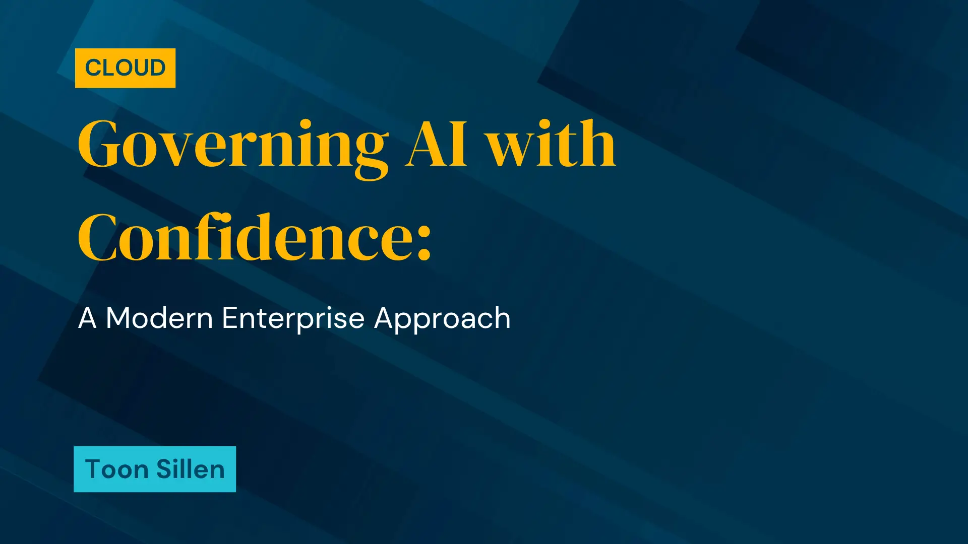 Governing AI with Confidence: A Modern Enterprise Approach